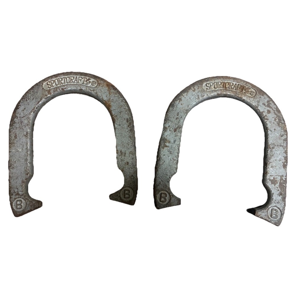 Sportcraft Horseshoes Pitching Forged Steel 2 Vintage